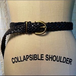 EUC Talbots Braided Leather Belt
